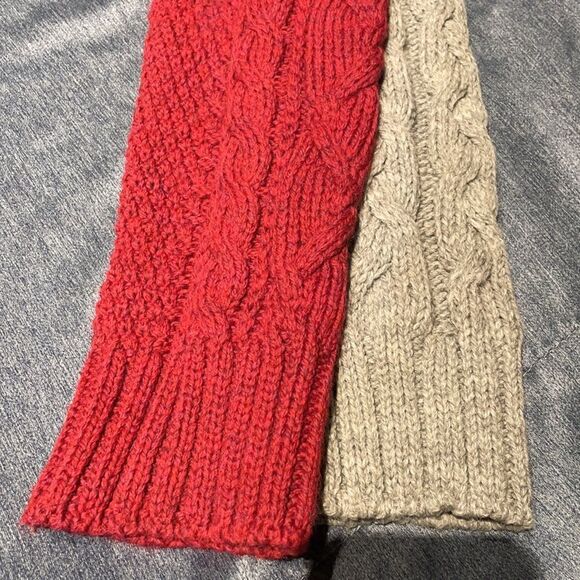 Peregrine 100% Pure New Wool Grey Cable Crewneck Sweater - Picture 8 of 11